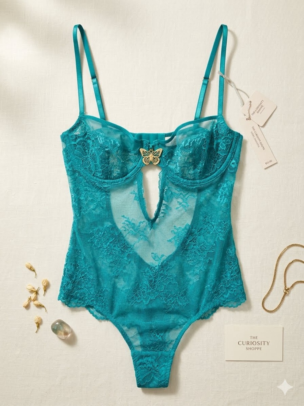 Victoria's Secret Teal Lace Mesh Bra